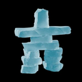 Frosted Inukshuk Sculpture (4 1/2")